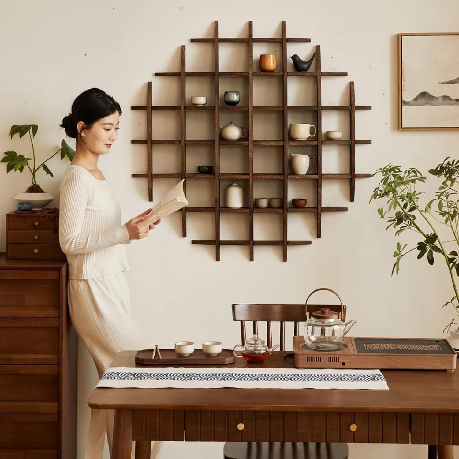 Solid Wood Chinese Tea Cup Hol - огляд і ціна Commercial Kitchen Rack