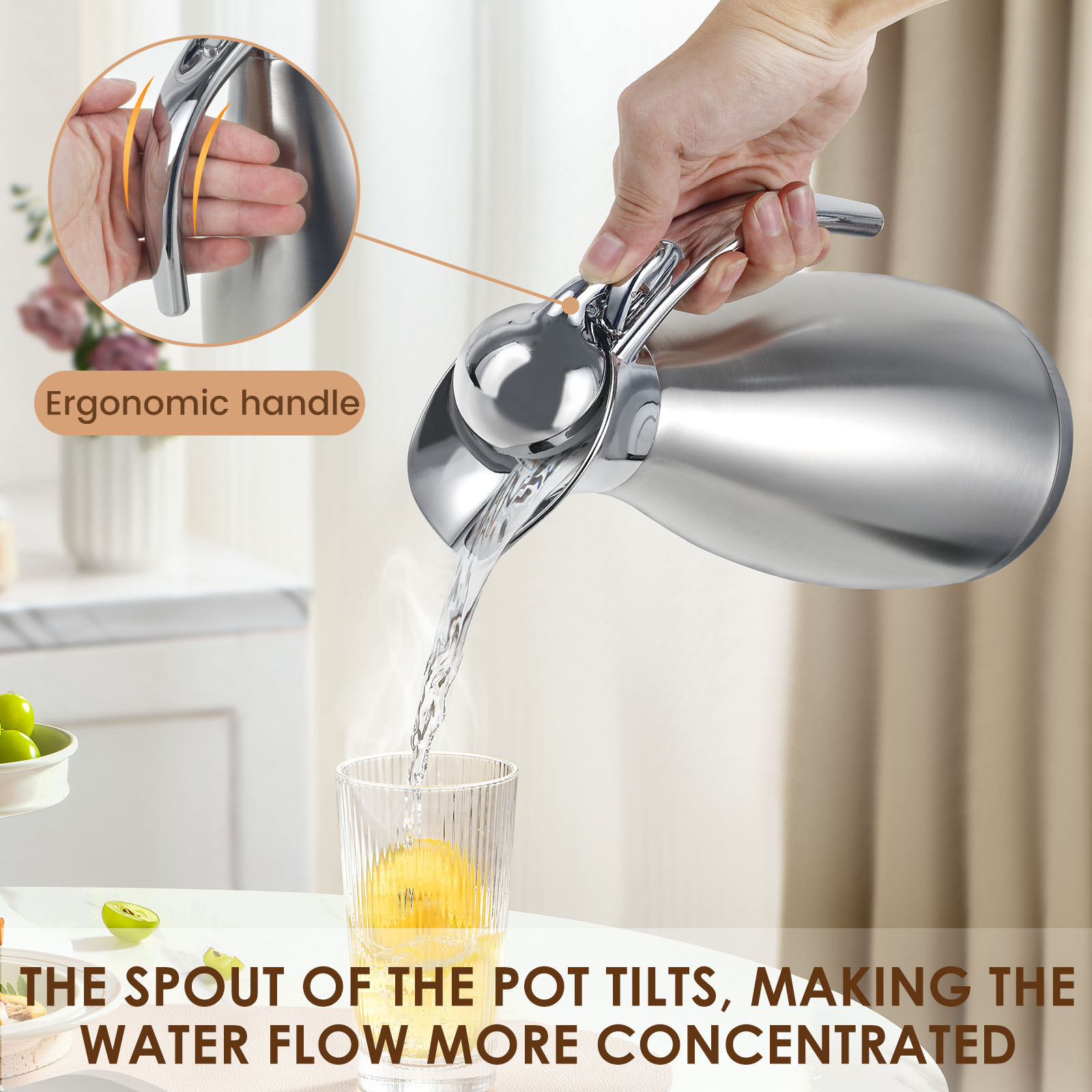 Kitchen Thermal Kettle 2000ml  - огляд і ціна Commercial Kitchen Kettle