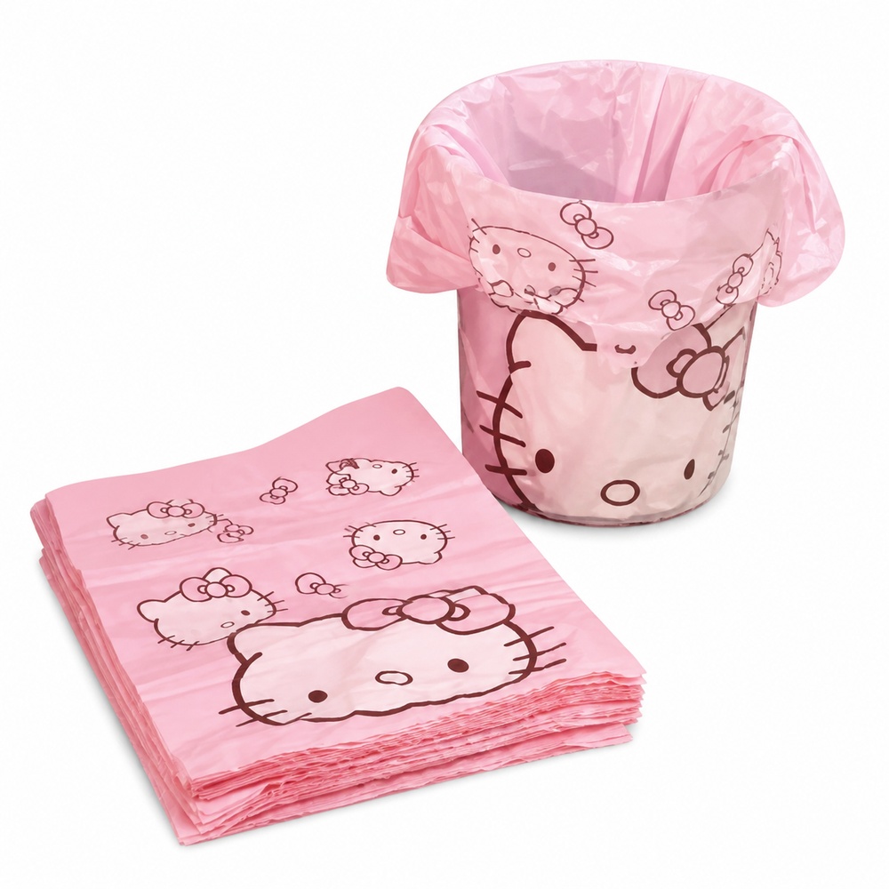 Pink Cartoon Cat Printed Vest  - огляд і ціна Commercial Kitchen Bin