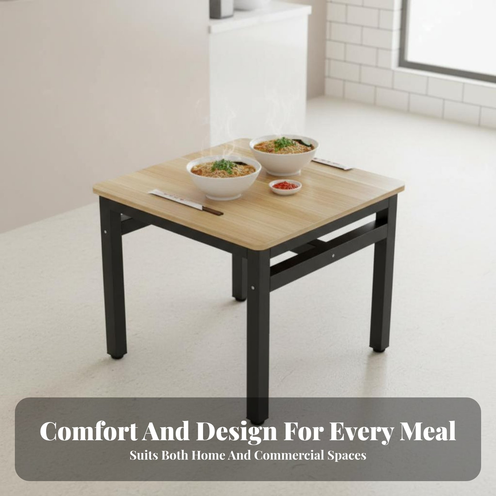 Square Table with 4 Chairs Eas - огляд і ціна Commercial Kitchen Set