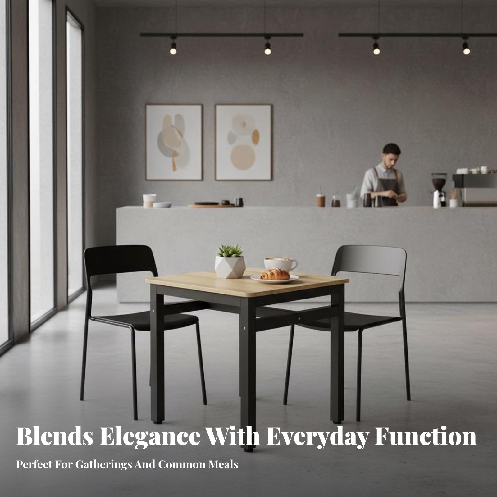 Square Table with 4 Chairs Eas - огляд і ціна Commercial Kitchen Set