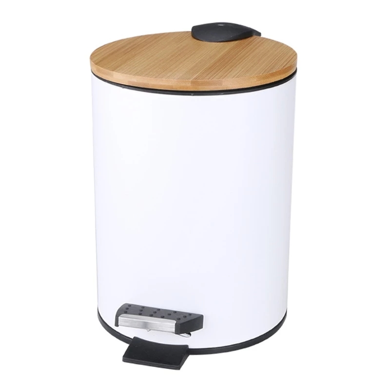 3/5L Wooden Flip Step Trash Ca - огляд і ціна Commercial Kitchen Bin