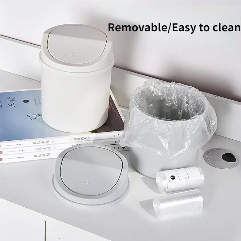 Mini Desktop Trash Can with Li - огляд і ціна Commercial Kitchen Bin