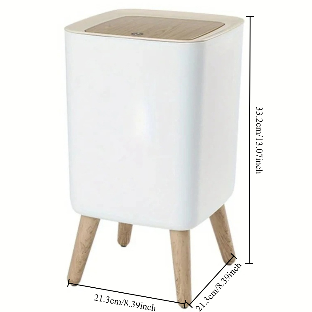 10L White Wooden Garbage Bin w - огляд і ціна Commercial Kitchen Bin