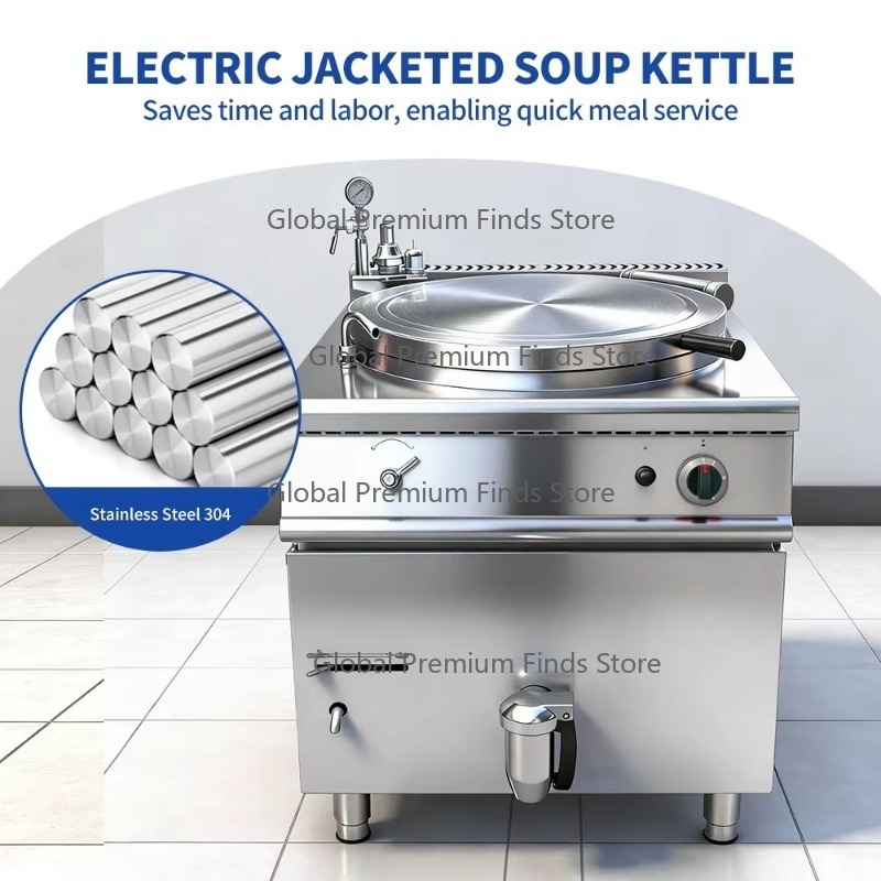 Commercial G-as Soup Pot Jacke - огляд і ціна Commercial Kitchen Kettle