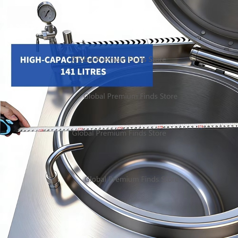 Commercial G-as Soup Pot Jacke - огляд і ціна Commercial Kitchen Kettle