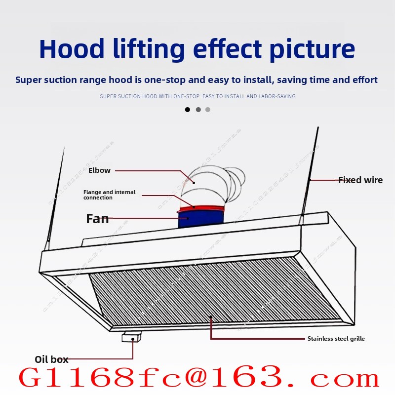 Stainless Steel Exhaust Hood f - огляд і ціна Commercial Kitchen Exhaust Hood