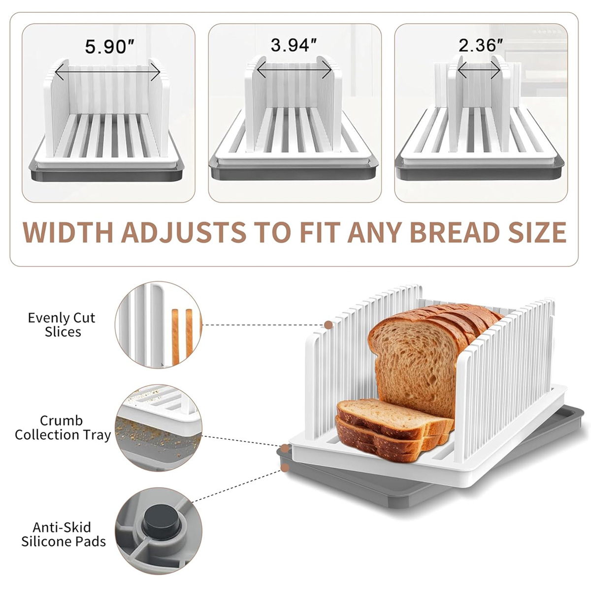 Adjustable Manual Bread Slicer - огляд і ціна Commercial Bread Slicer