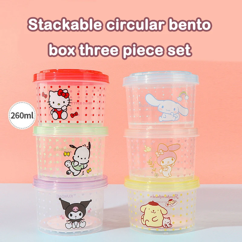 Kitty Bento Box Set 3 Pieces C - огляд і ціна Commercial Kitchen Utensil Organizer